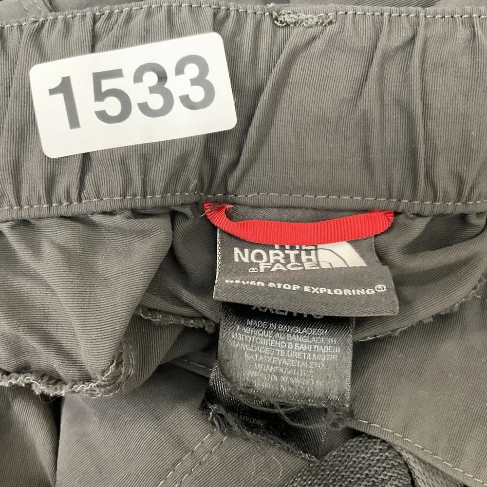 The North Face Convertible Pants Shorts Mens 2XL Gray Cargo Nylon‎ Hiking Trail